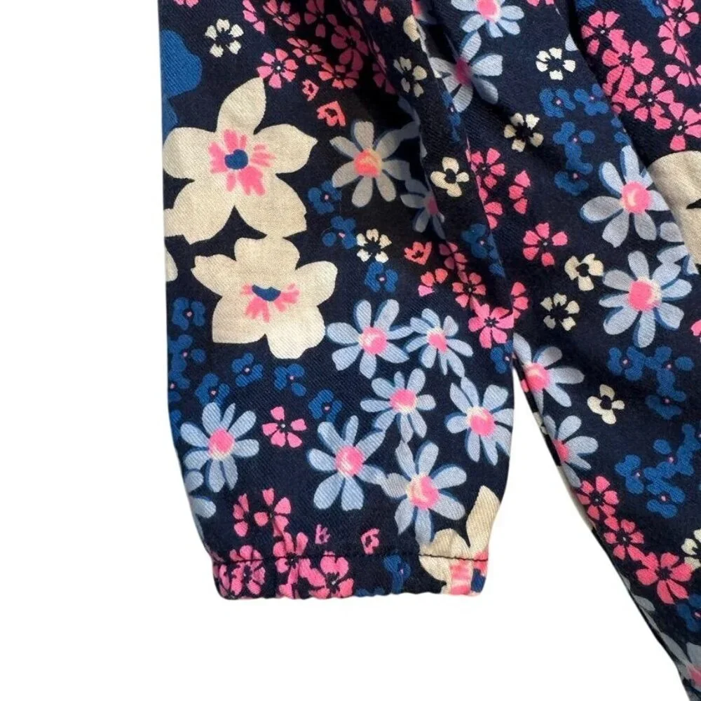 Carters Floral Navy Dress w/Panties 24 Mos Multi‎ Long Sleeves Baby Toddler NEW